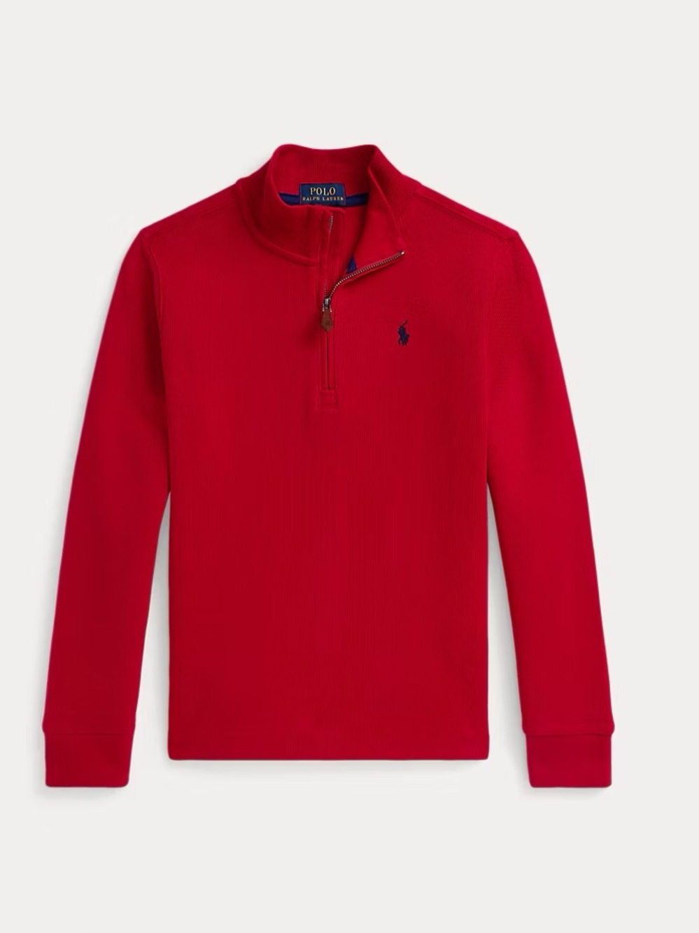 Polo Ralph Lauren Mens XL Quarter-Zip Pullover Red